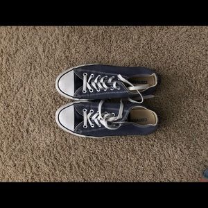 Navy Converse Lowtops